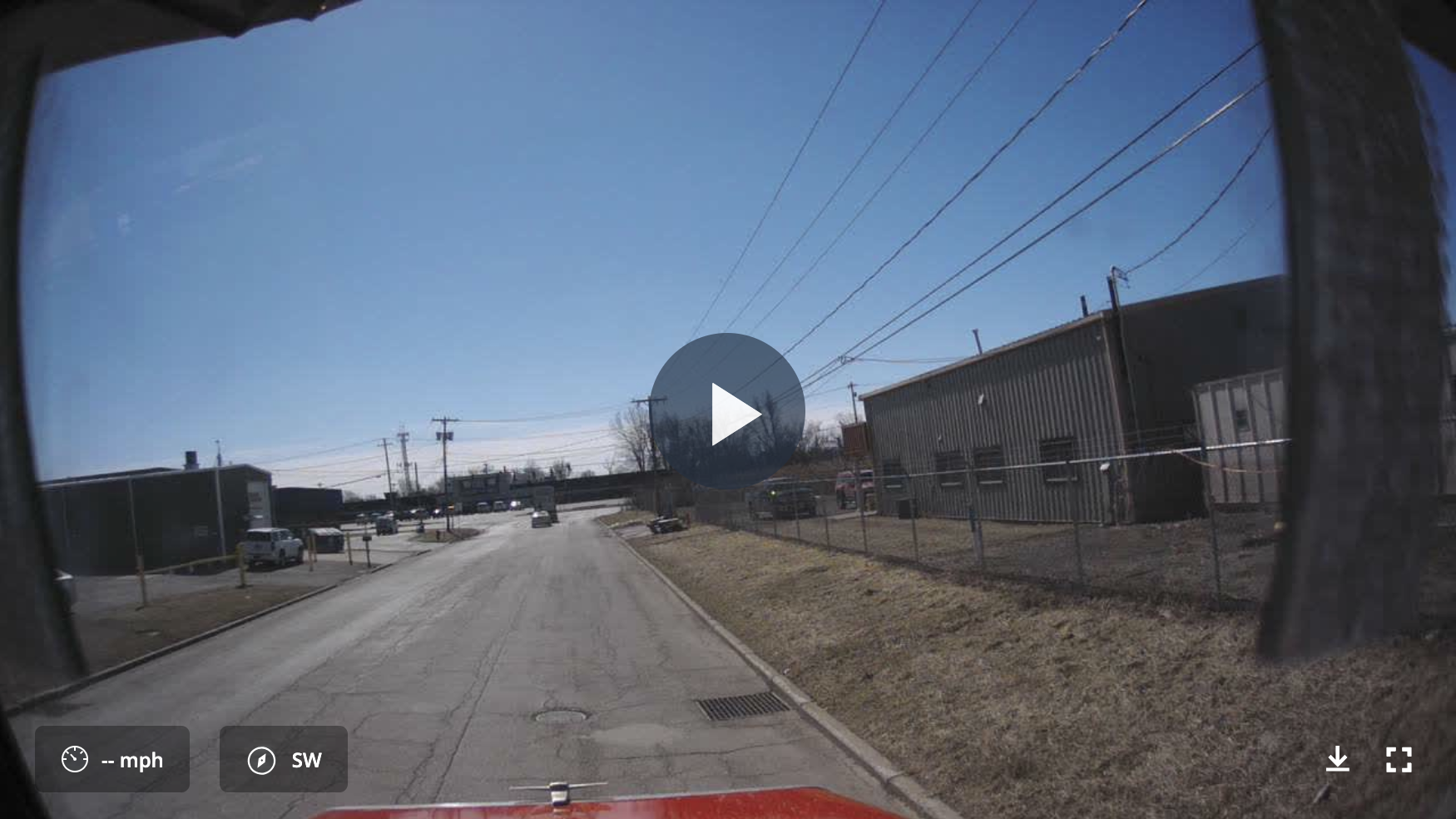 Dashcam video screenshot