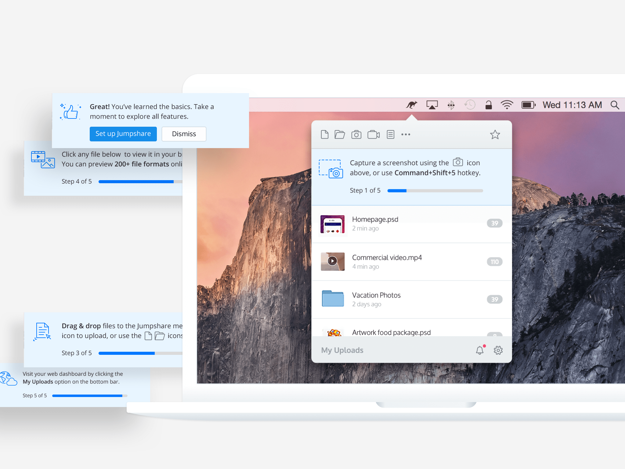 Keynote—Jumpshare Onboarding